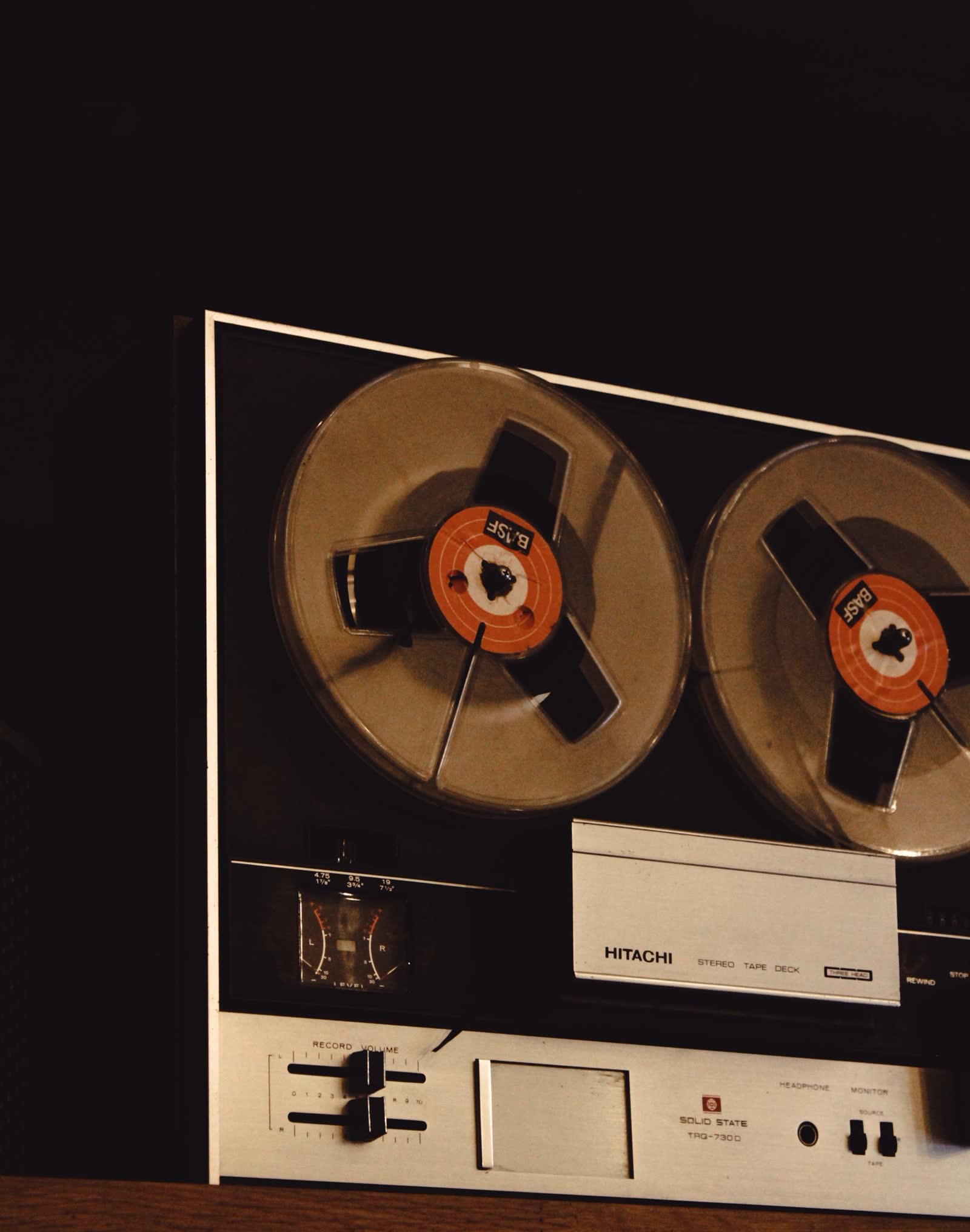 A domestic reel-to-reel tape deck