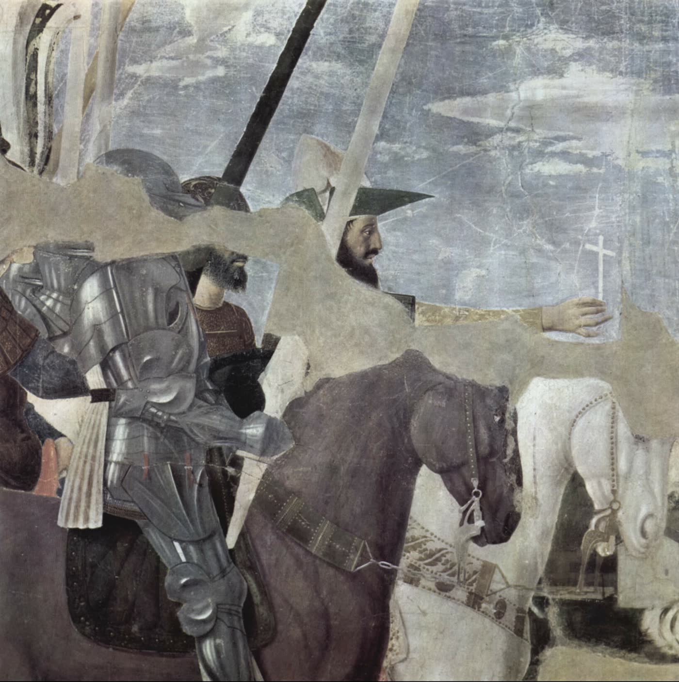 Battle scene (detail), from the Legend of the True Cross, Piero della Francesca
