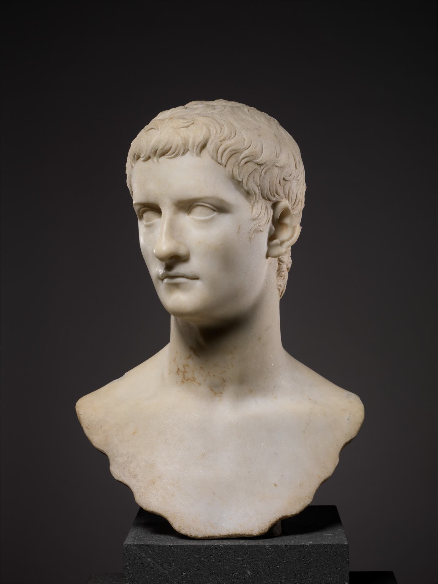 Portrait bust of the emperor Gaius, known as Caligula, Roman